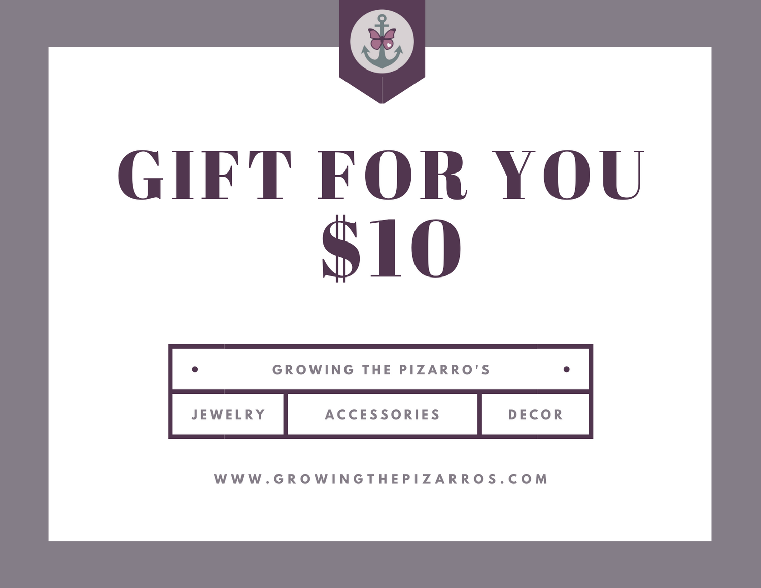 $10 gift card