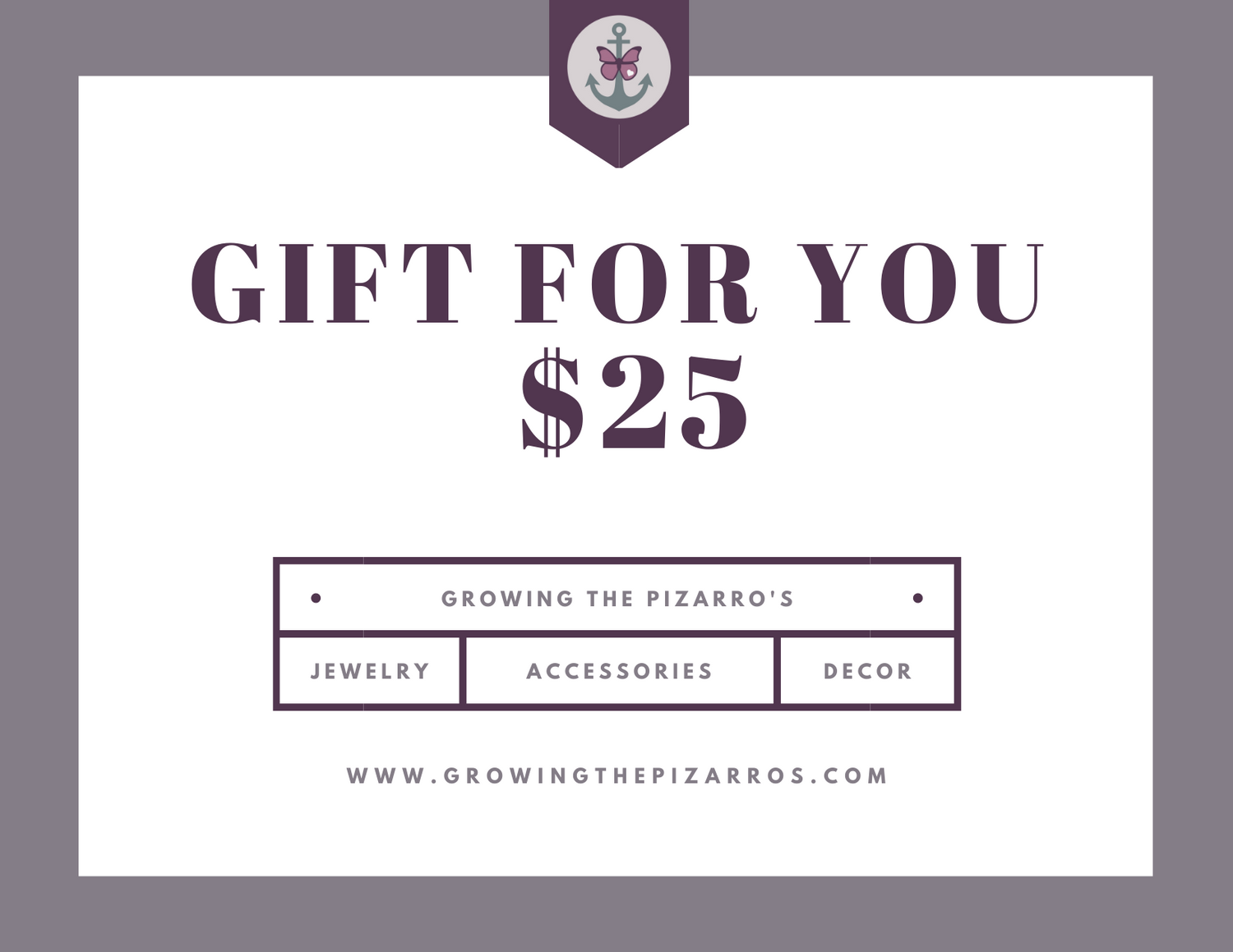 $25 gift card