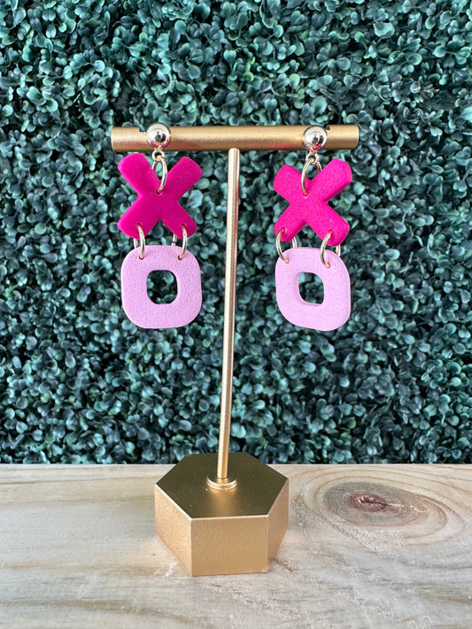 Handcrafted polymer clay earrings with intricate design and 18k gold plated earring posts