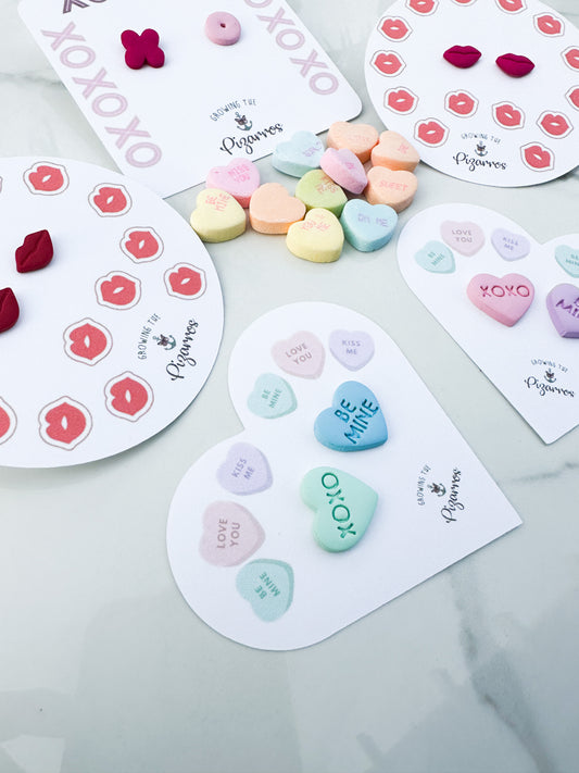 Handcrafted polymer clay earrings with intricate design and 18k gold plated earring posts