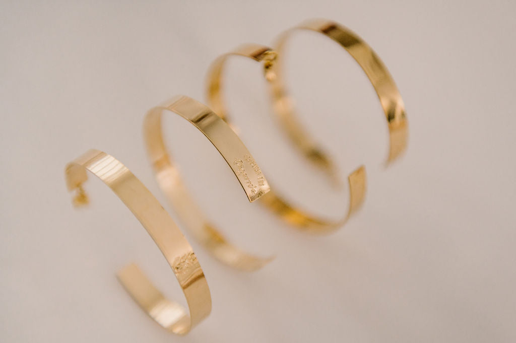 Gold filled adjustable bracelet. 