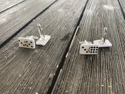 Handcrafted Polymer Clay Cufflinks coated in Resin